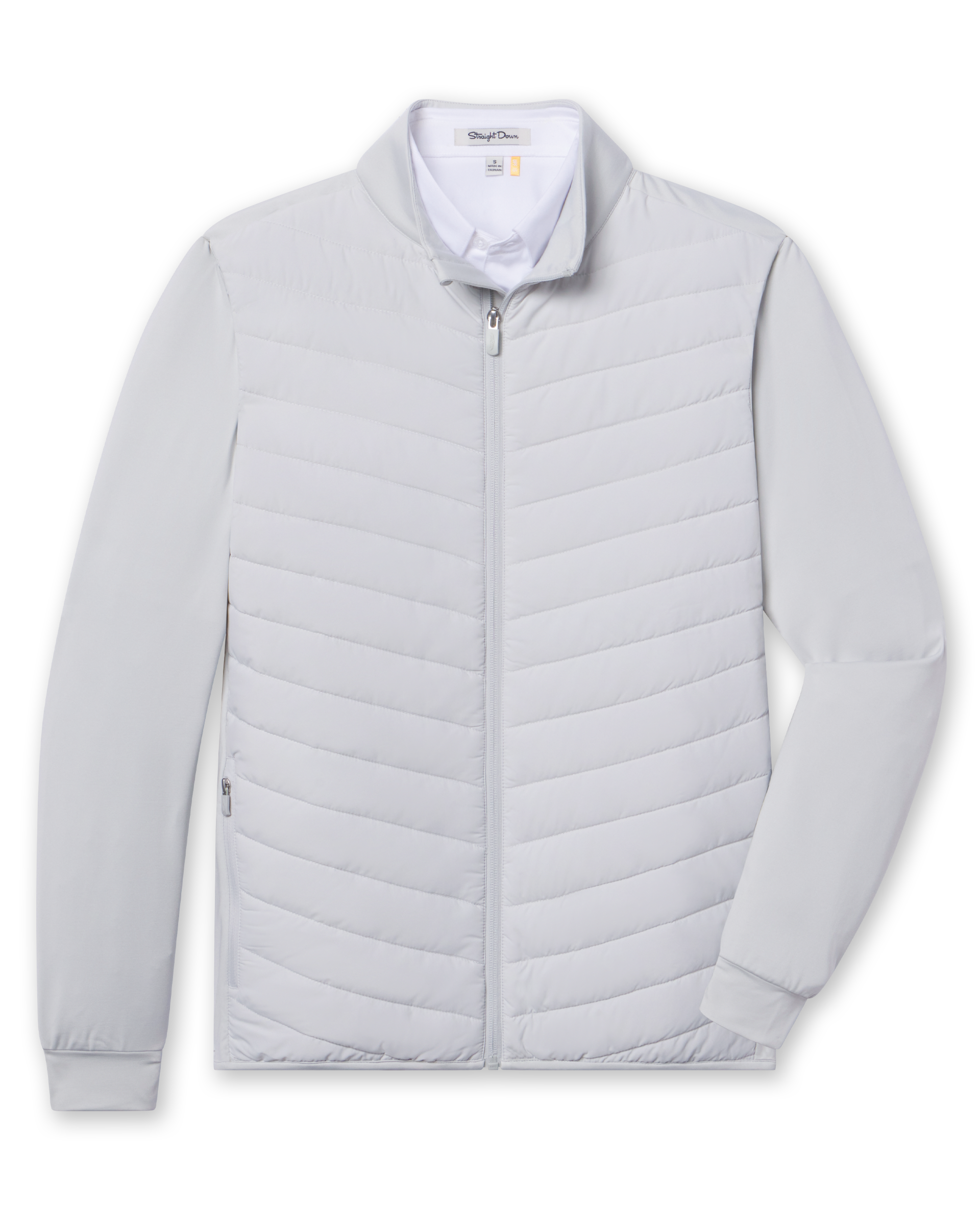 Patton 2.0 Jacket in silver, front flat lay view