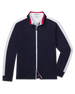 Four Four Two Track Jacket in New Indigo/White, front flat lay product view