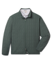 Big Sky Quilted Jacket in Dark Forest featuring a full-zip front, stand collar, and all-over grid quilting.