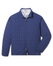 Big Sky Quilted Jacket in Moonlight featuring a full-zip front, stand collar, and all-over grid quilting.