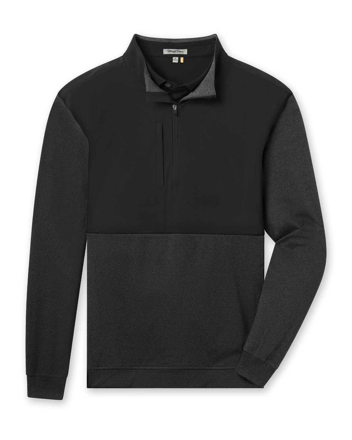 Harding Hybrid Quarter Zip - Black | Straight Down
