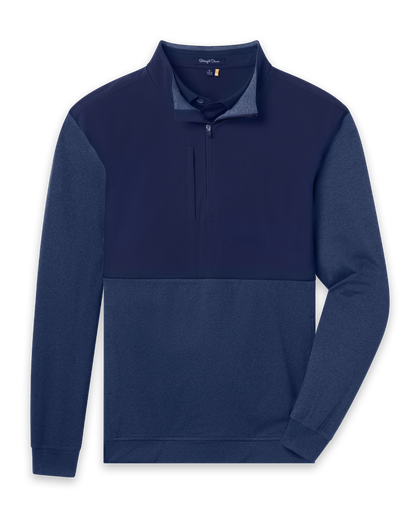 Harding Hybrid Quarter Zip - New Indigo