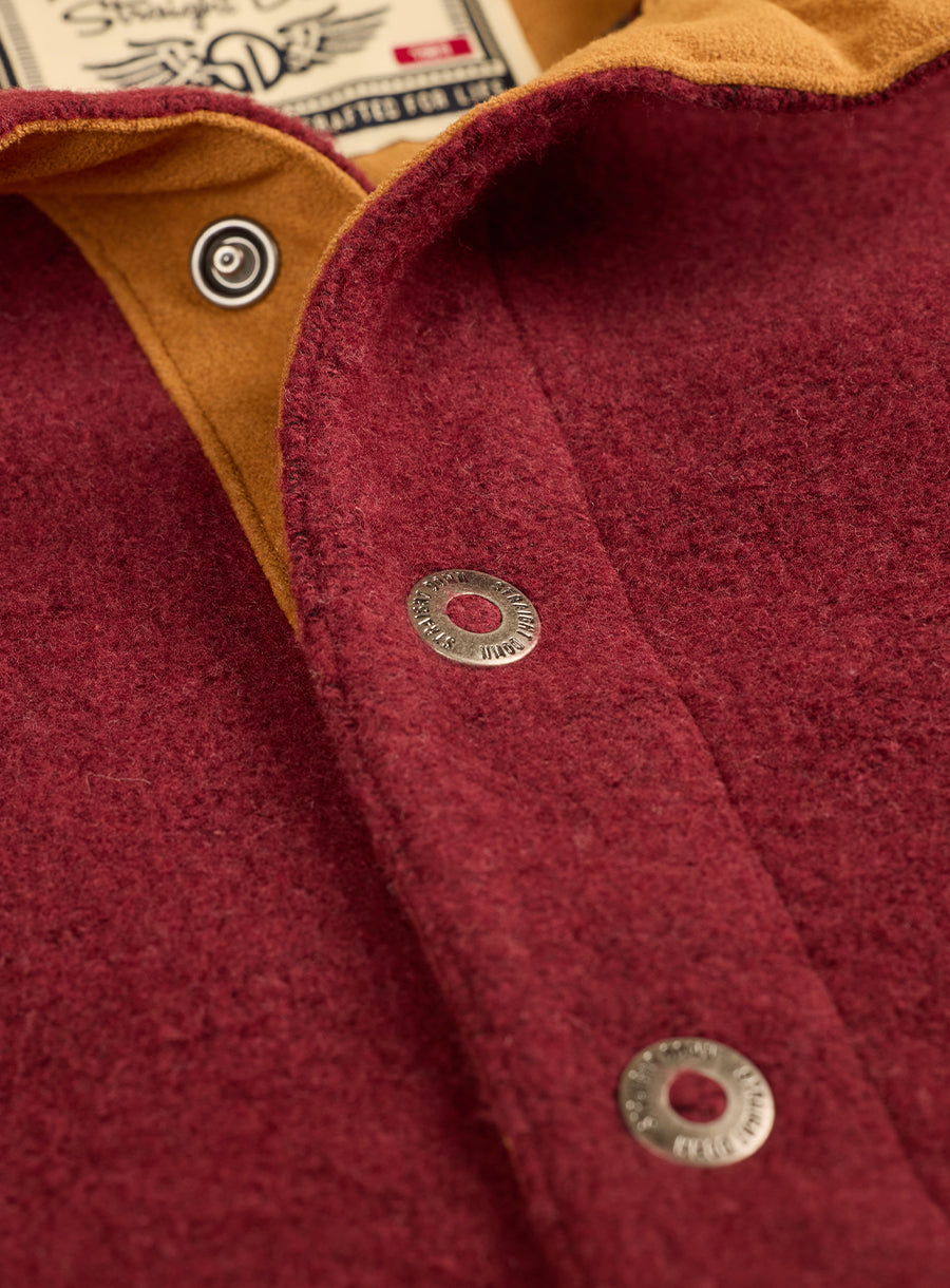 Leucadia Quarter Snap Pullover - Burgundy
