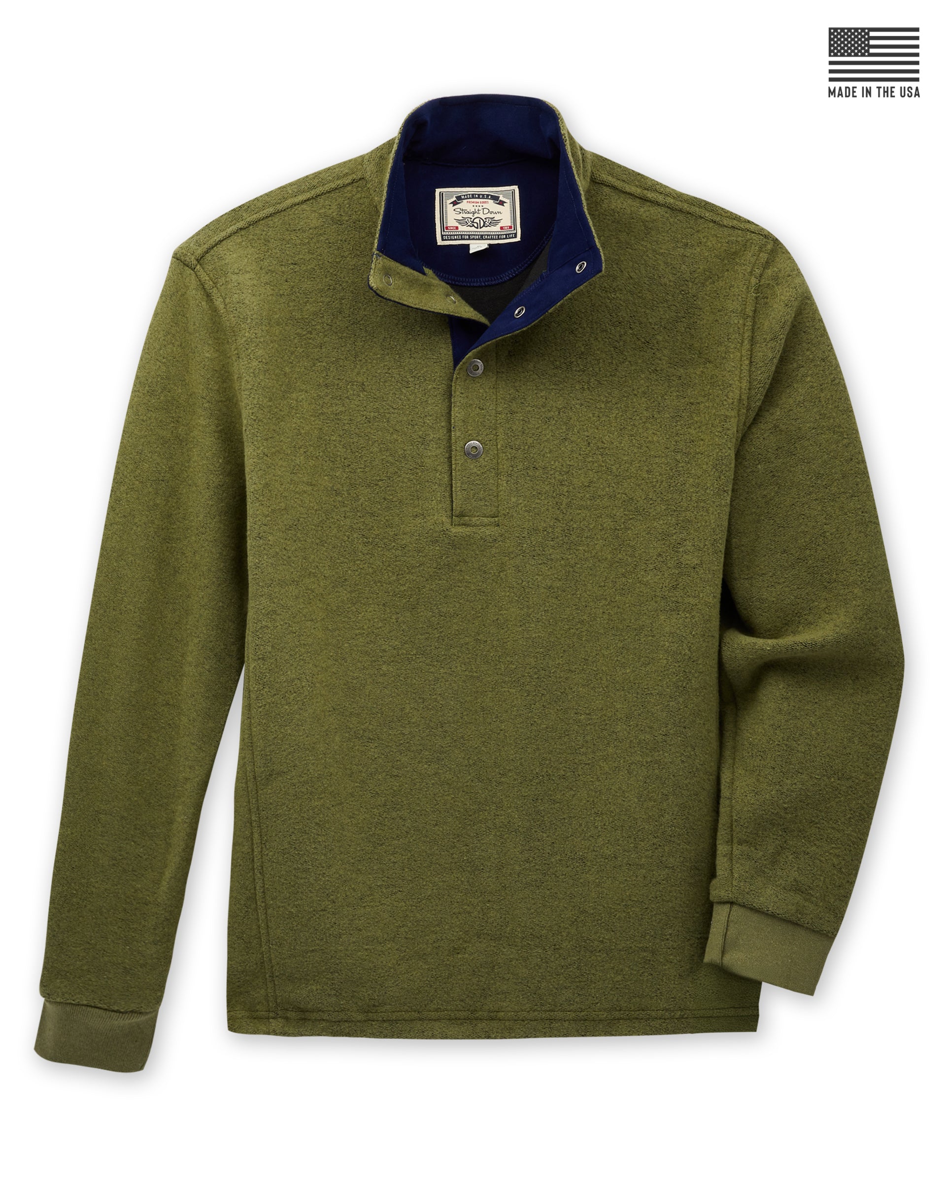 Leucadia Quarter Snap Pullover - Deep Moss
