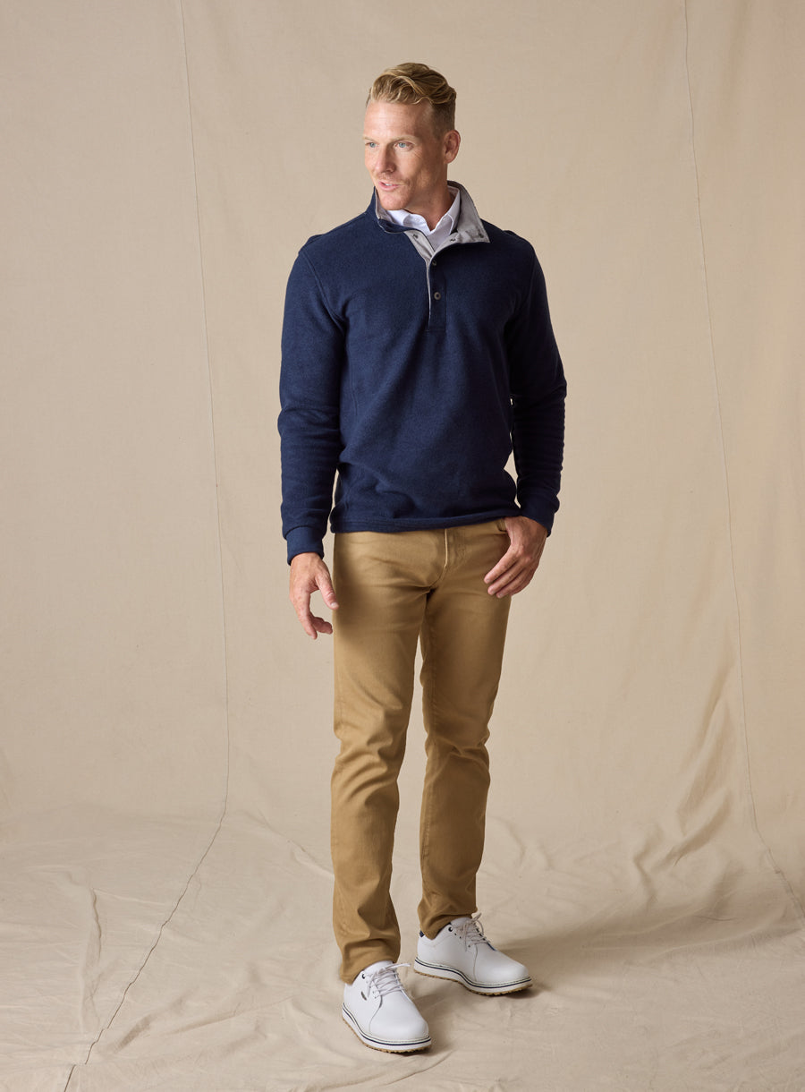 Leucadia Quarter Snap Pullover - Indigo
