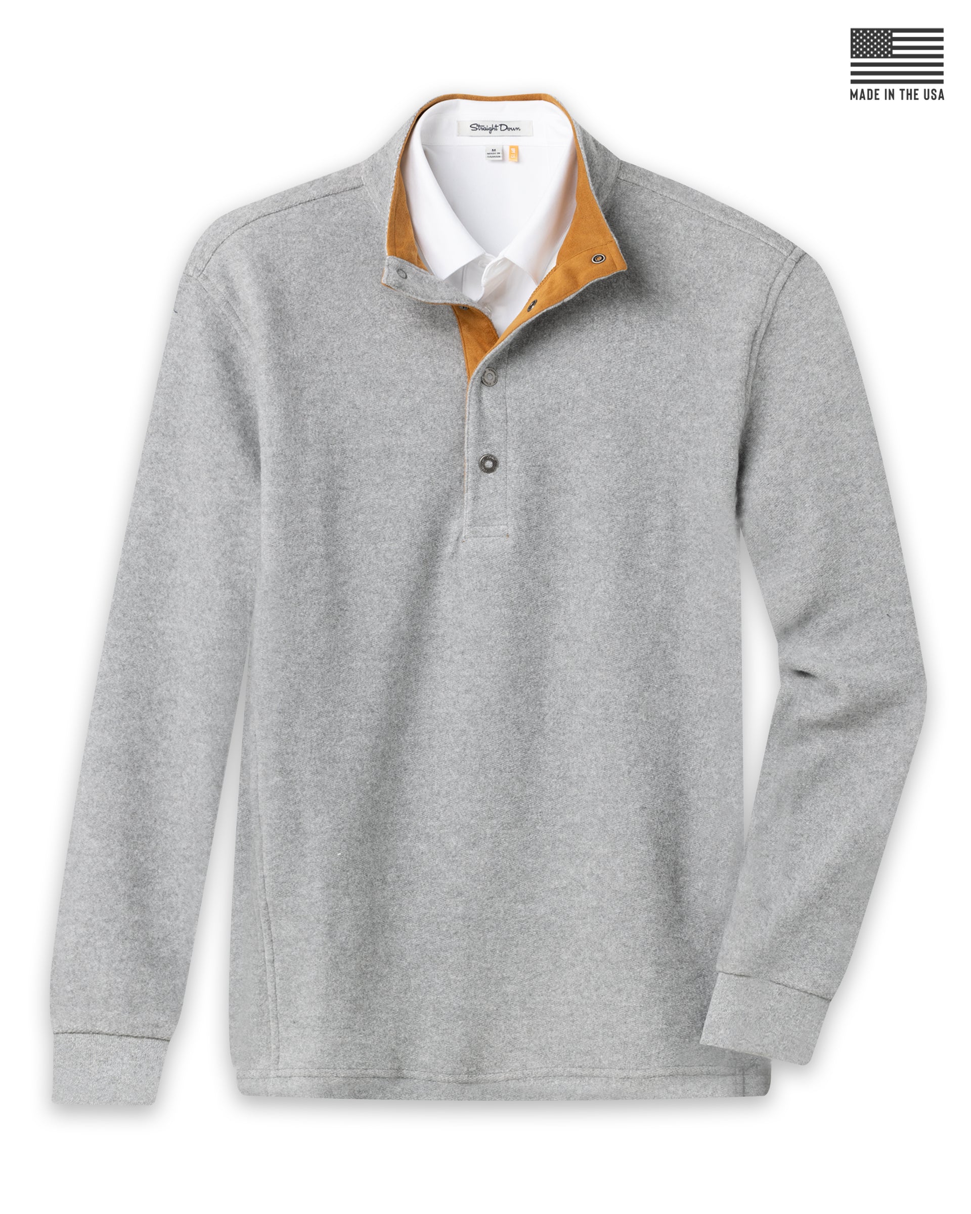 Leucadia Quarter Snap Pullover - Light Charcoal
