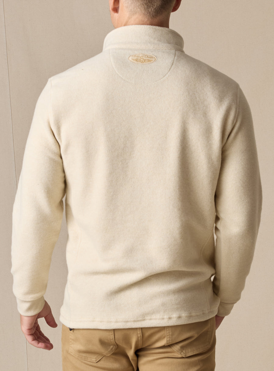 Leucadia Quarter Snap Pullover - Oatmeal
