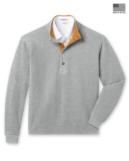 Leucadia Quarter Snap Pullover - Light Charcoal | Straight Down