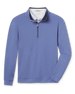 Men's Warren Quarter Zip in Tidal blue, front view