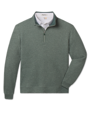 Forest Huntington Quarter Zip featuring a textured waffle knit, tonal collar lining, and quarter-zip closure.