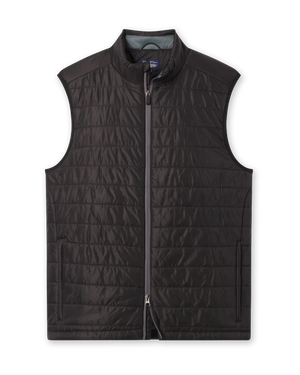Sierra Quilted Vest - Black | Straight Down