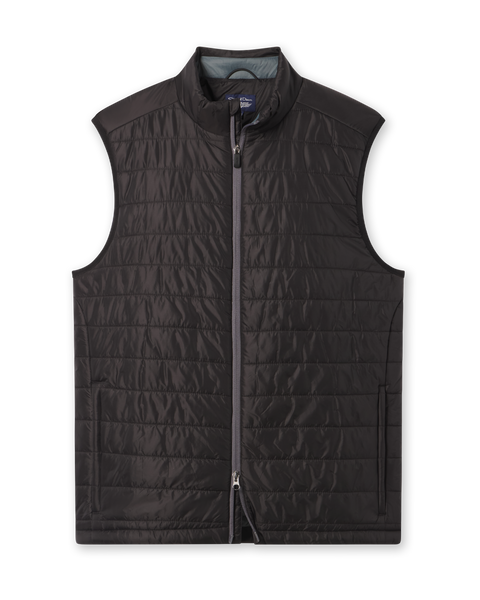 Sierra Quilted Vest - Black | Straight Down