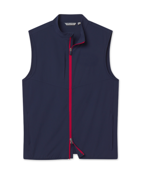 Zephyr Hybrid Vest - New Indigo / Flag Red | Straight Down