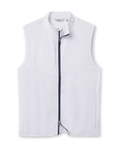 Zephyr Hybrid Vest - White / New Indigo | Straight Down