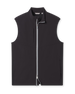 Zephyr Hybrid Vest in black, front product view with full-zip closure