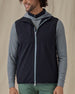 Men’s Zephyr Hybrid Vest in black, front model view