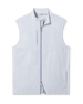 Zephyr Hybrid Vest in silver, front product view with full-zip closure