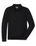 Stuart Long Sleeve Sweater Polo - Black