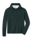 Crenshaw Reversible Sweater Hoodie in Dark Forest featuring a solid deep green finish with a clean hooded design and ribbed cuffs and hem.