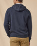 Hickam Reversible Sweater Hoodie in Charcoal, back model view