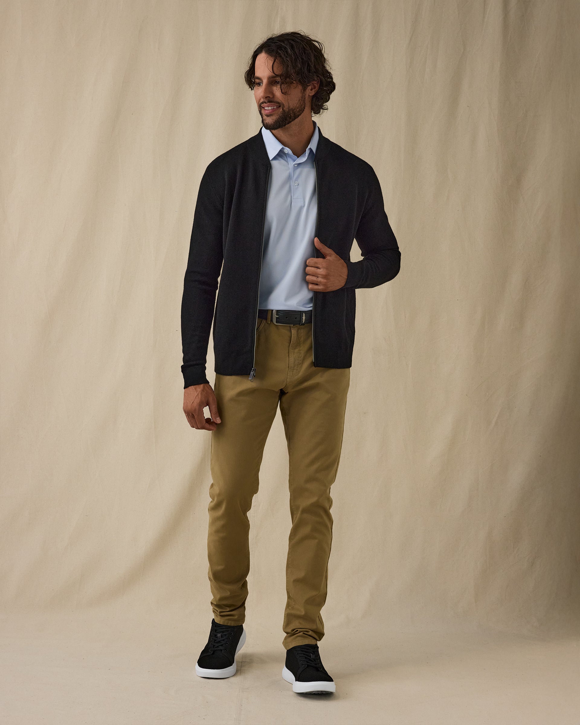 Sarazen Knit Bomber - Black
