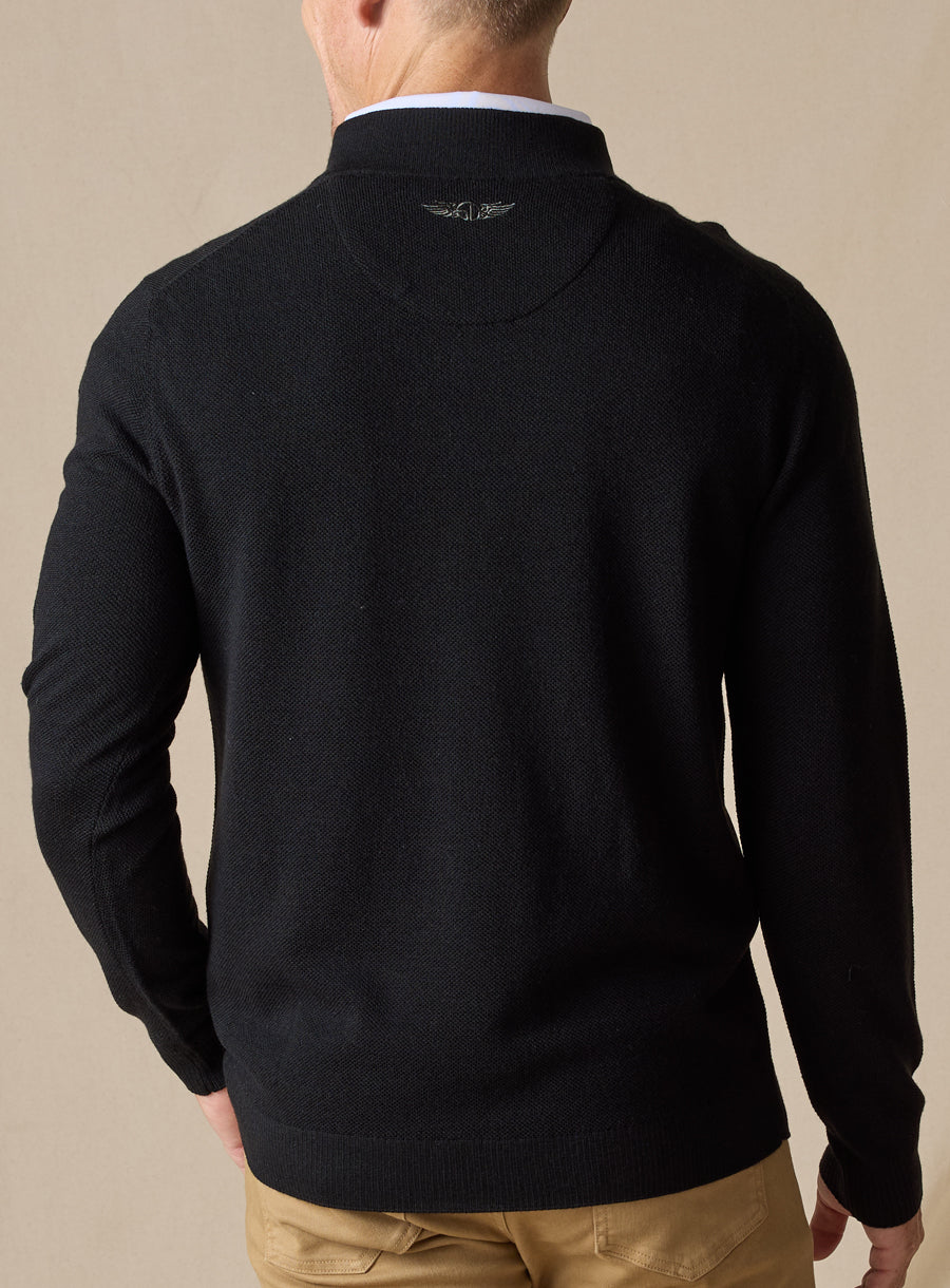St. Andrews Quarter Zip - Black
