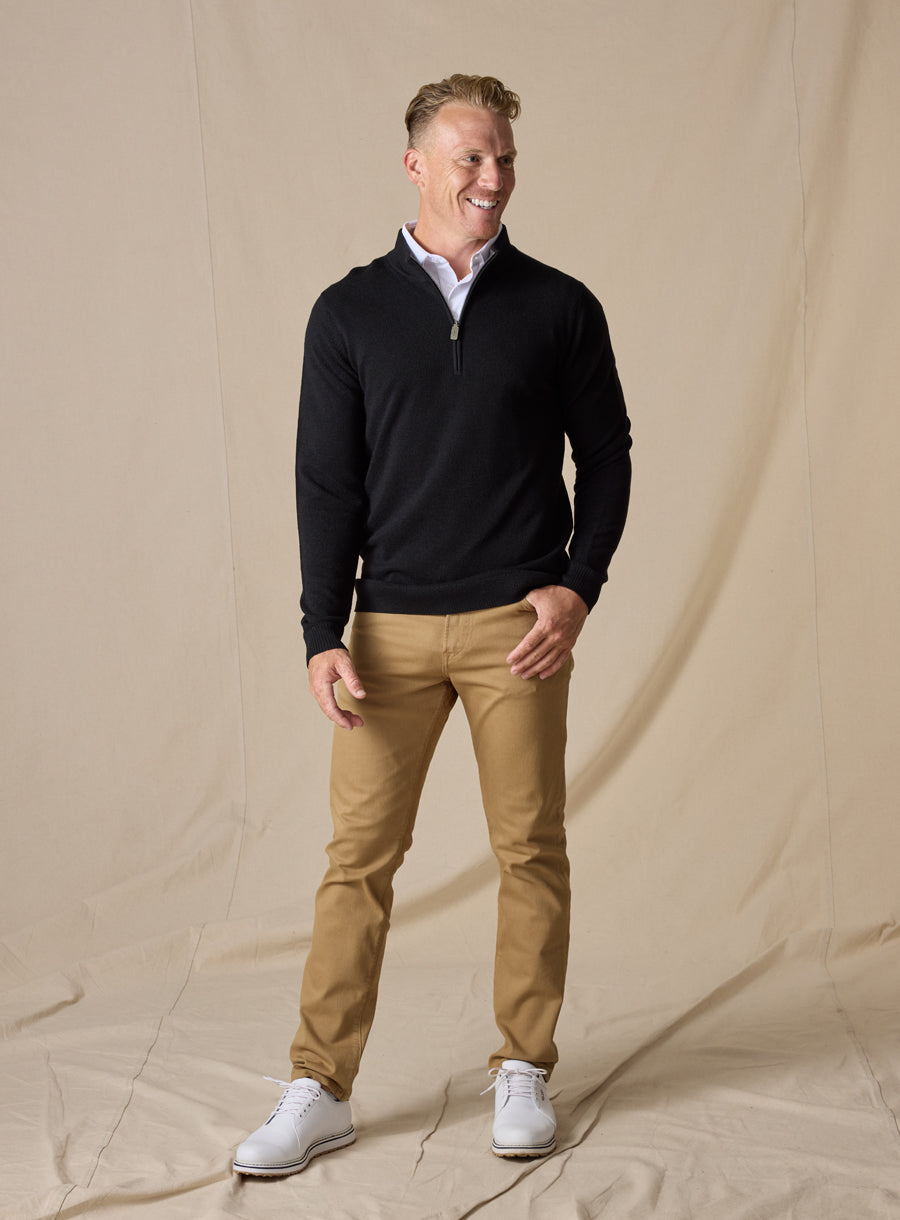 St. Andrews Quarter Zip - Black
