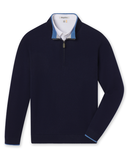 Lakeside Quarter Zip Sweater - New Indigo