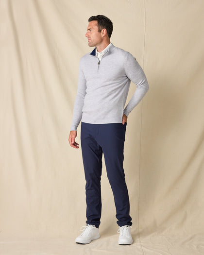 Player Quarter Zip Sweater - Heather