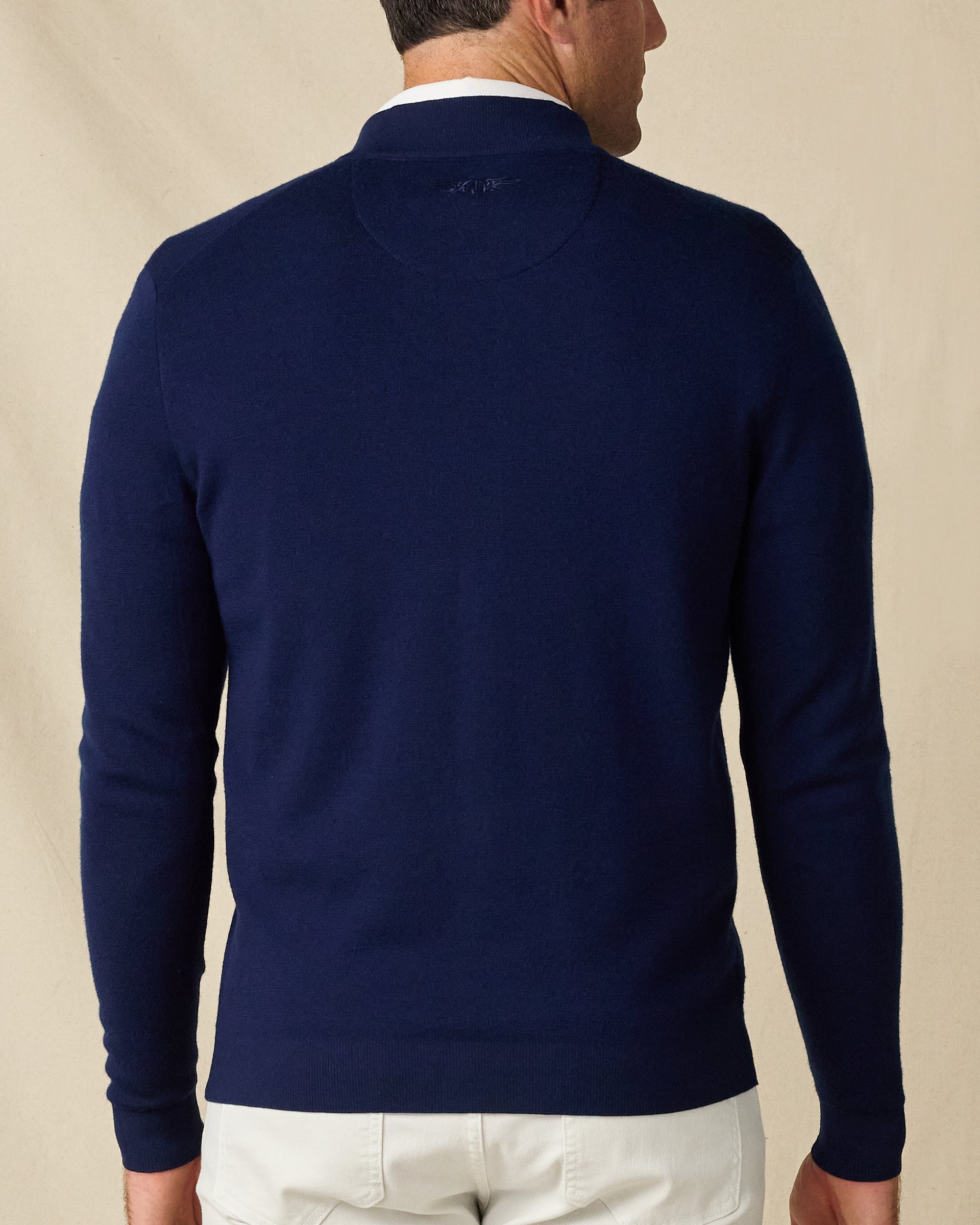 Player Quarter Zip Sweater - Navy
