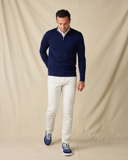 Player Quarter Zip Sweater - Navy