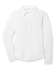 Midday Long Sleeve Polo - White