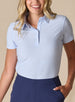 Abbot Women's Golf Polo Powder Straight Down