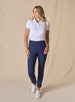 Abbot Women's Golf Polo White Straight Down
