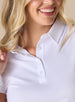 Abbot Women's Golf Polo White Straight Down