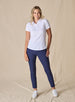 Abbot Women's Golf Polo White Straight Down