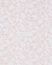 Close-up of the Huli Polo in Peach fabric featuring a tonal peach and white print of tropical leaves and flowers.