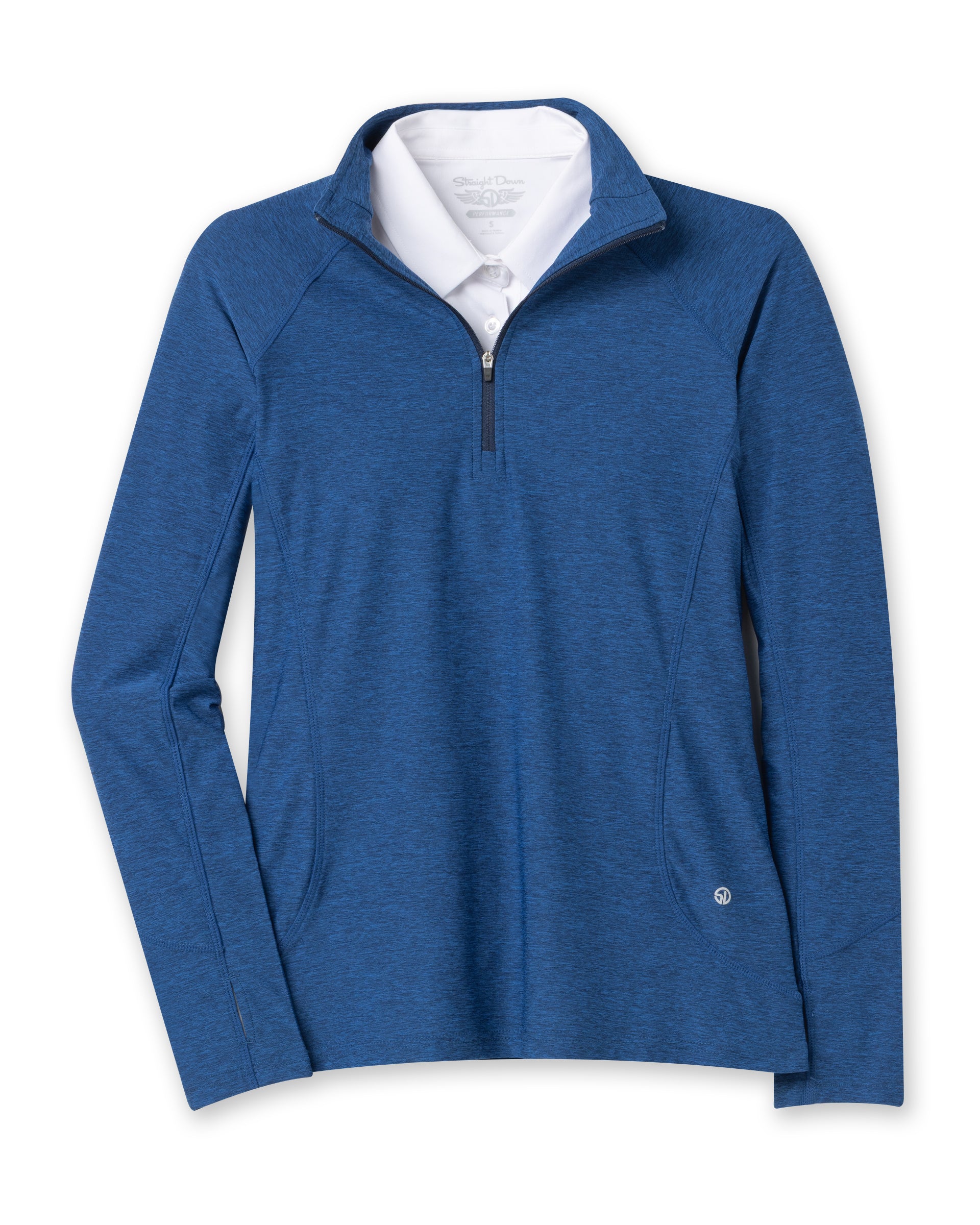 Claire Quarter Zip - Indigo
