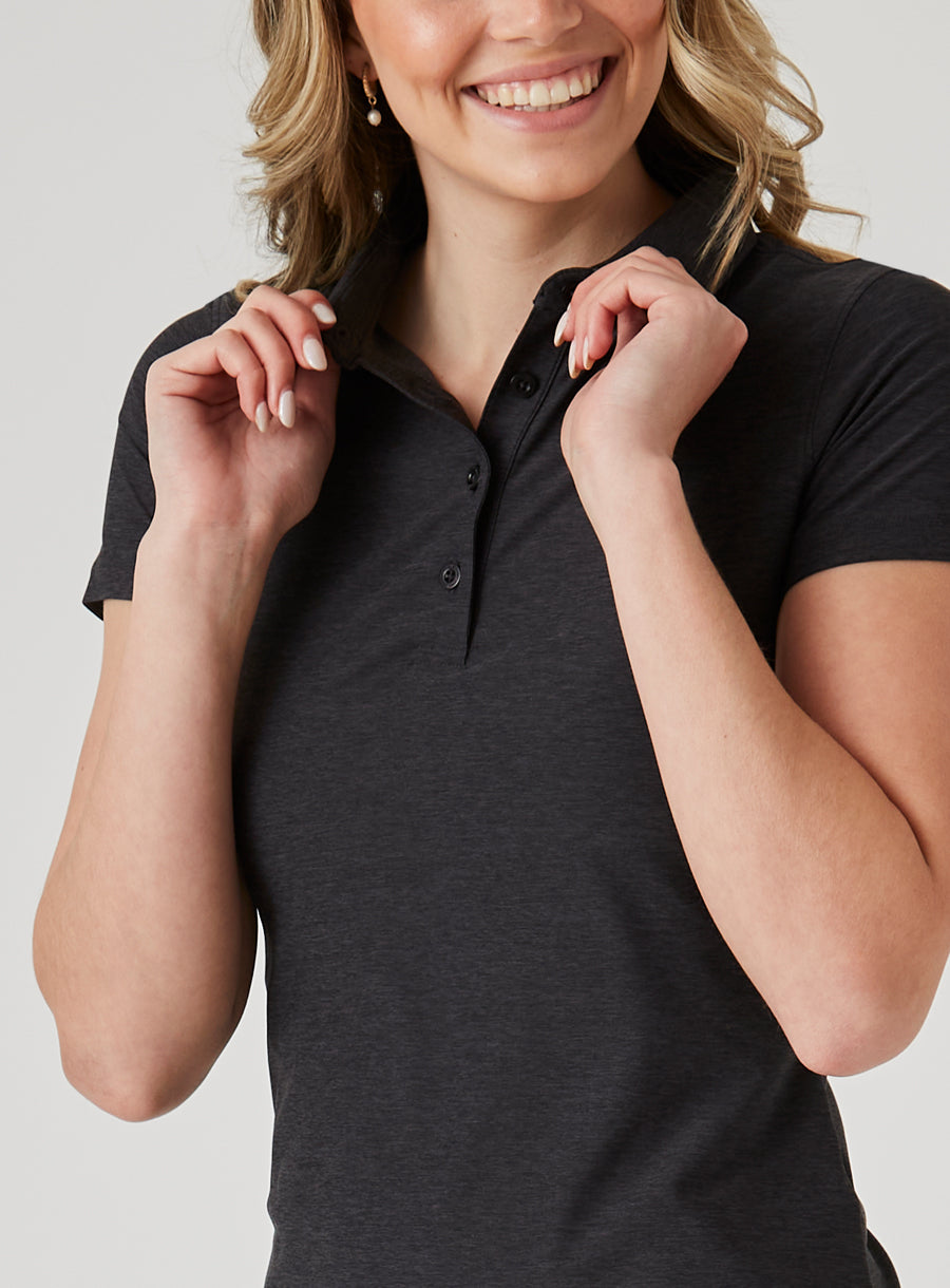 Abbot 2.0 Polo - Dark Black
