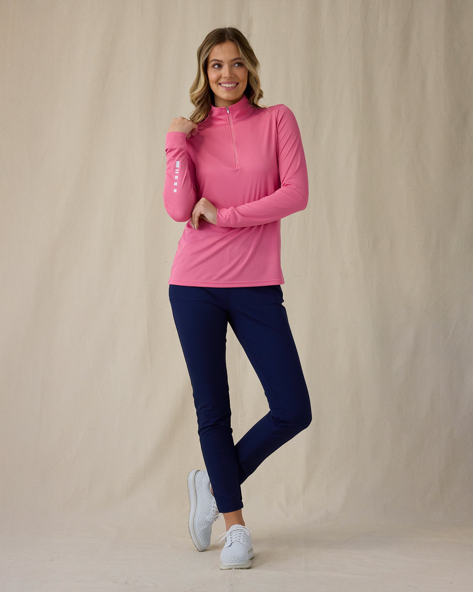 Aero Quarter Zip - Dragonfruit
