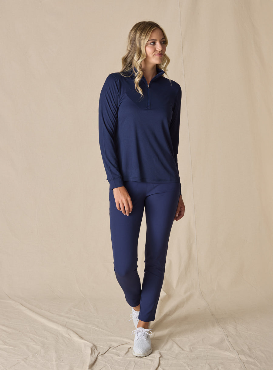 Aero Quarter Zip - New Indigo
