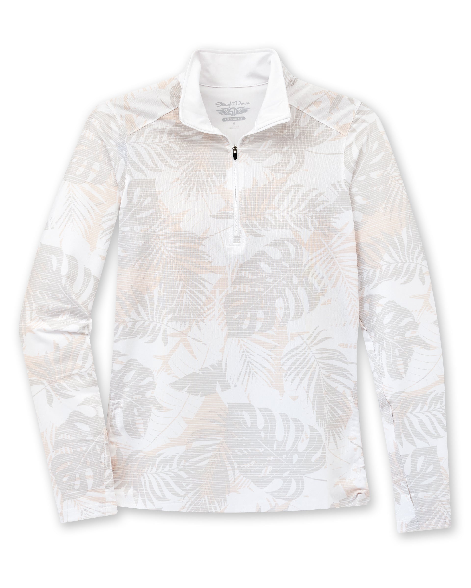 Flora Quarter Zip - White

