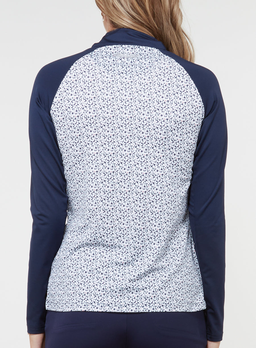 Daizee Quarter Zip - New Indigo
