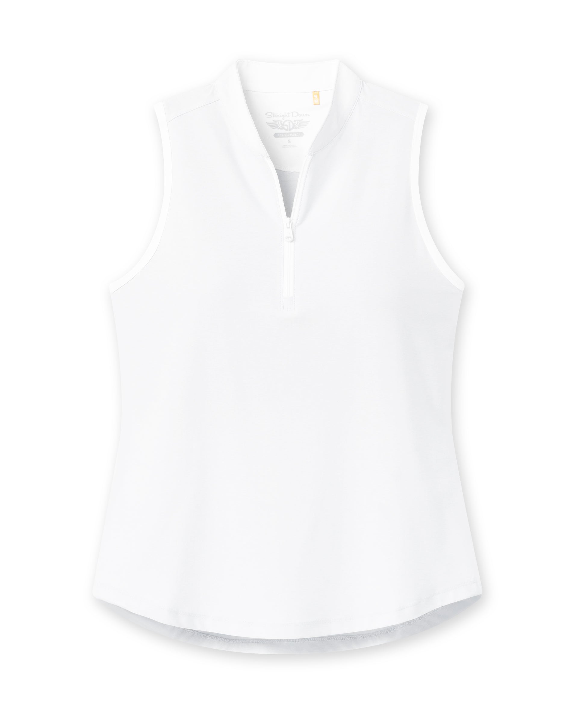 Regal Sleeveless Polo - White
