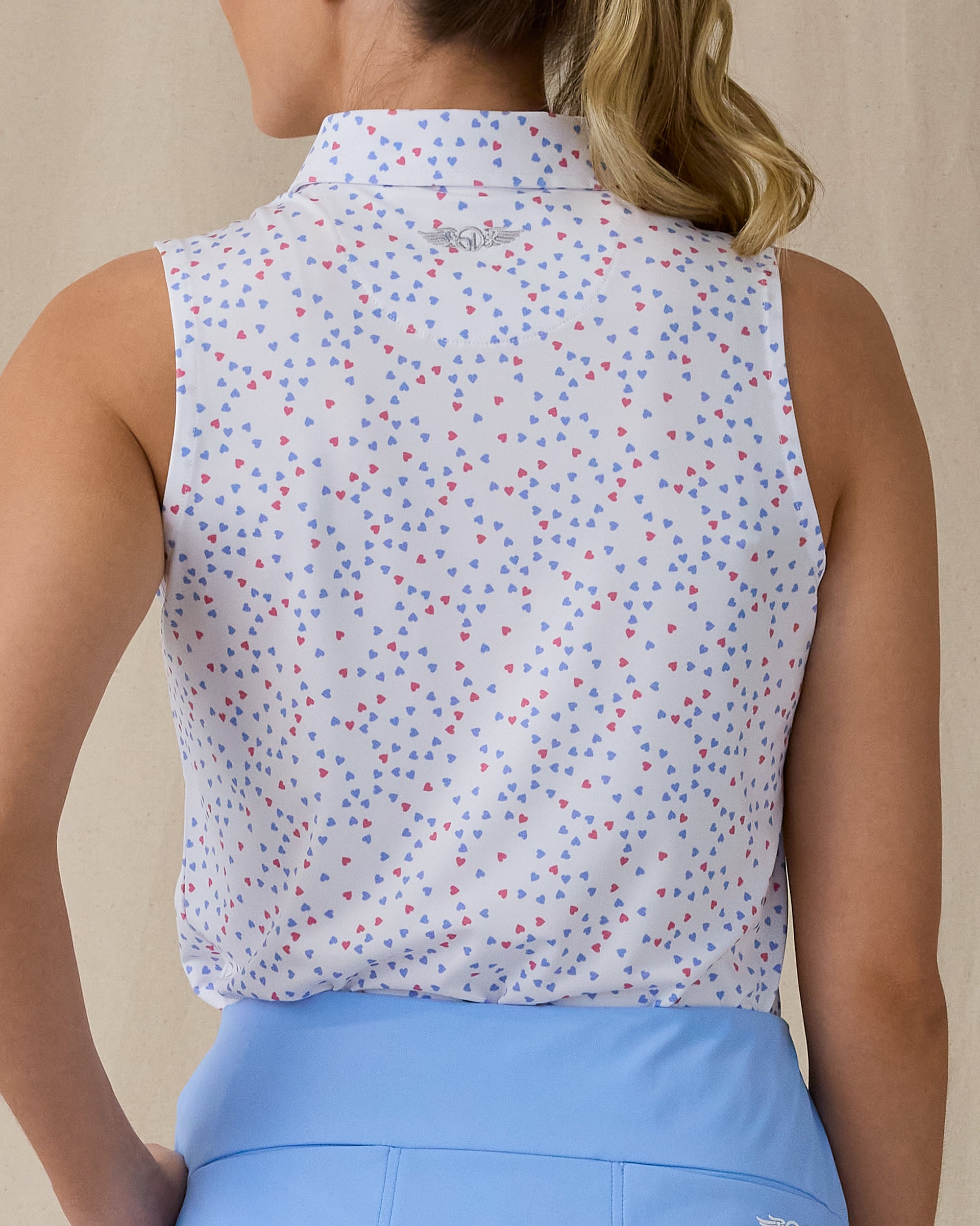 Cupid Sleeveless Polo - Carolina
