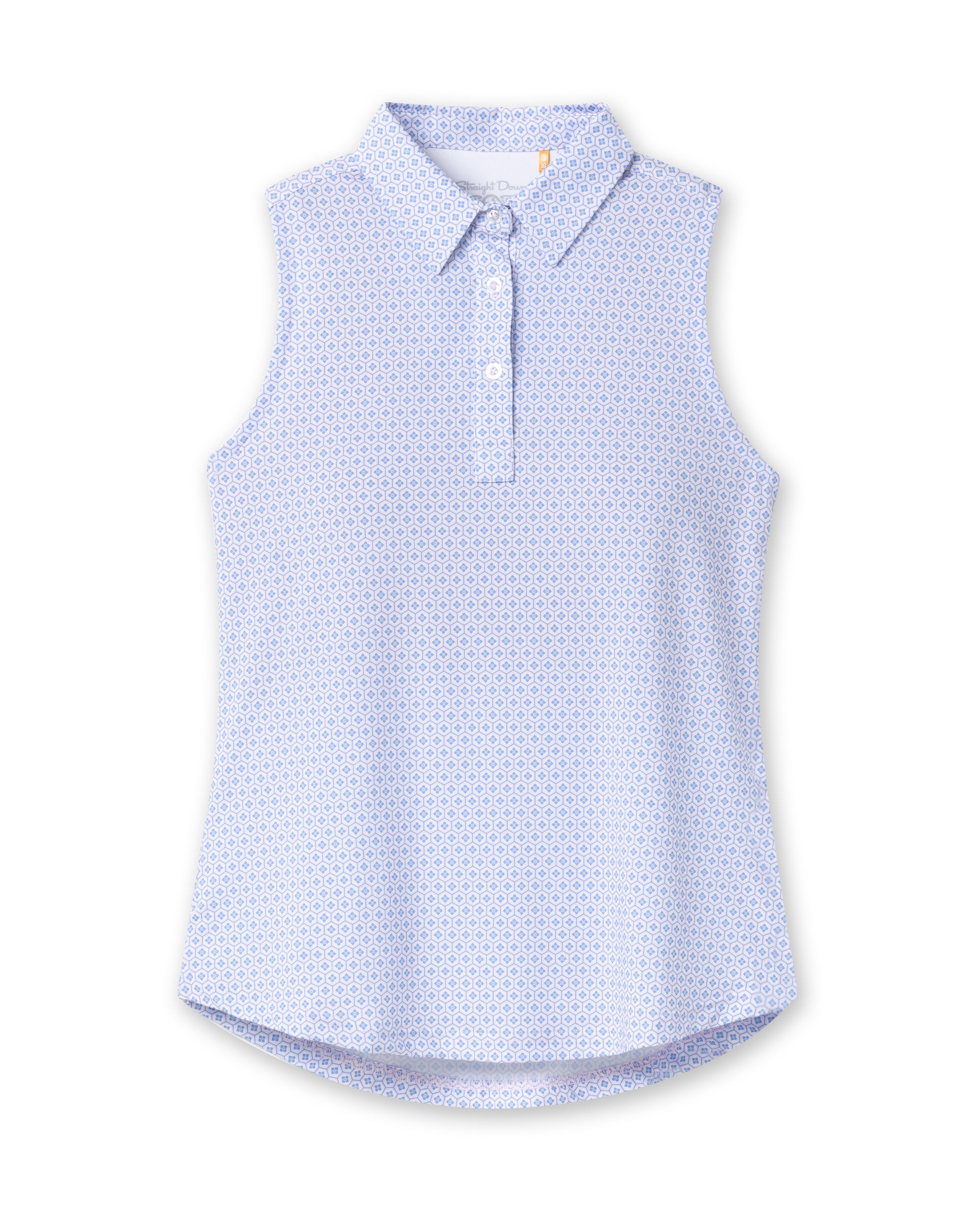 Kyoto Sleeveless Polo - Hydrangea
