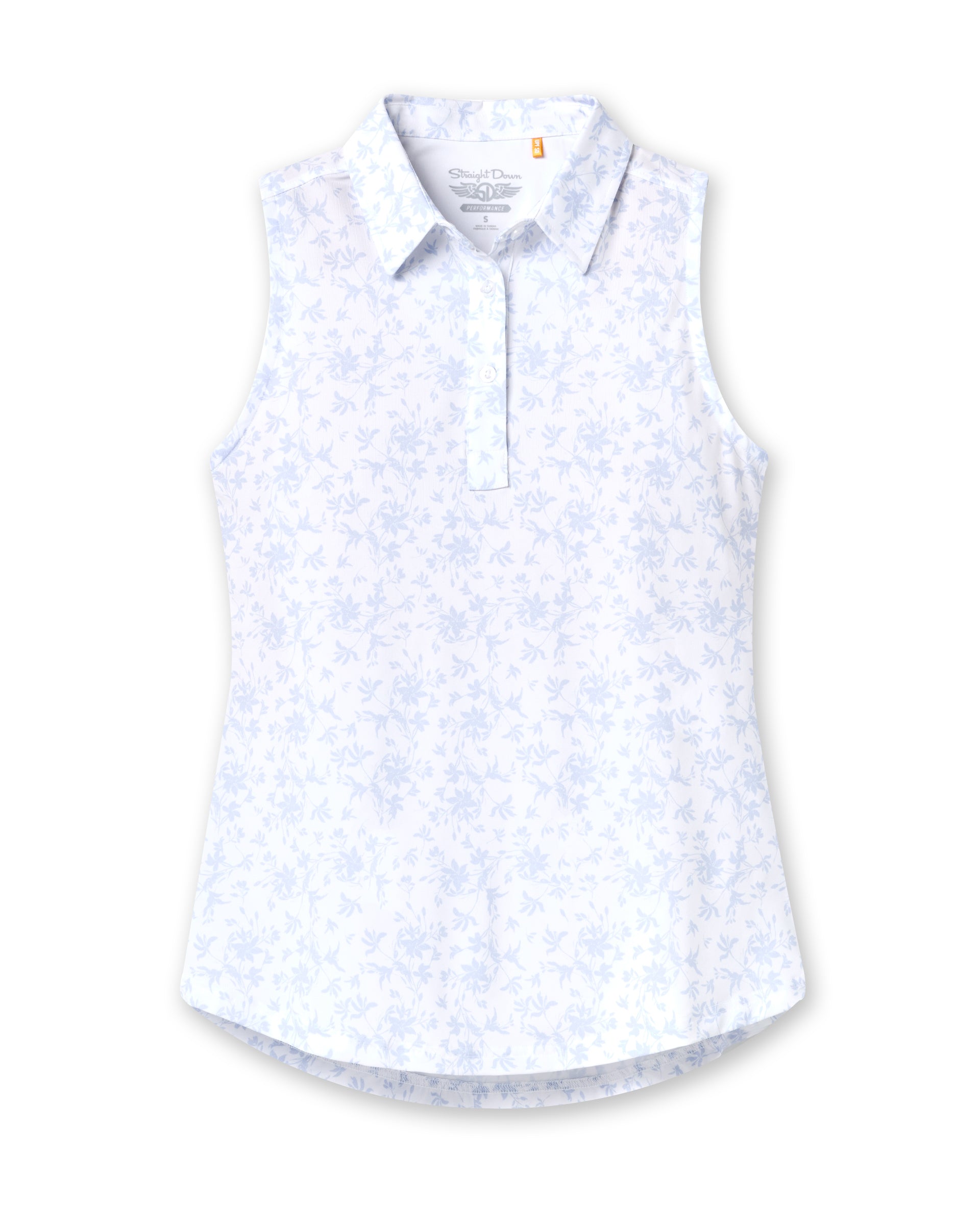 Ava Sleeveless Polo - Powder
