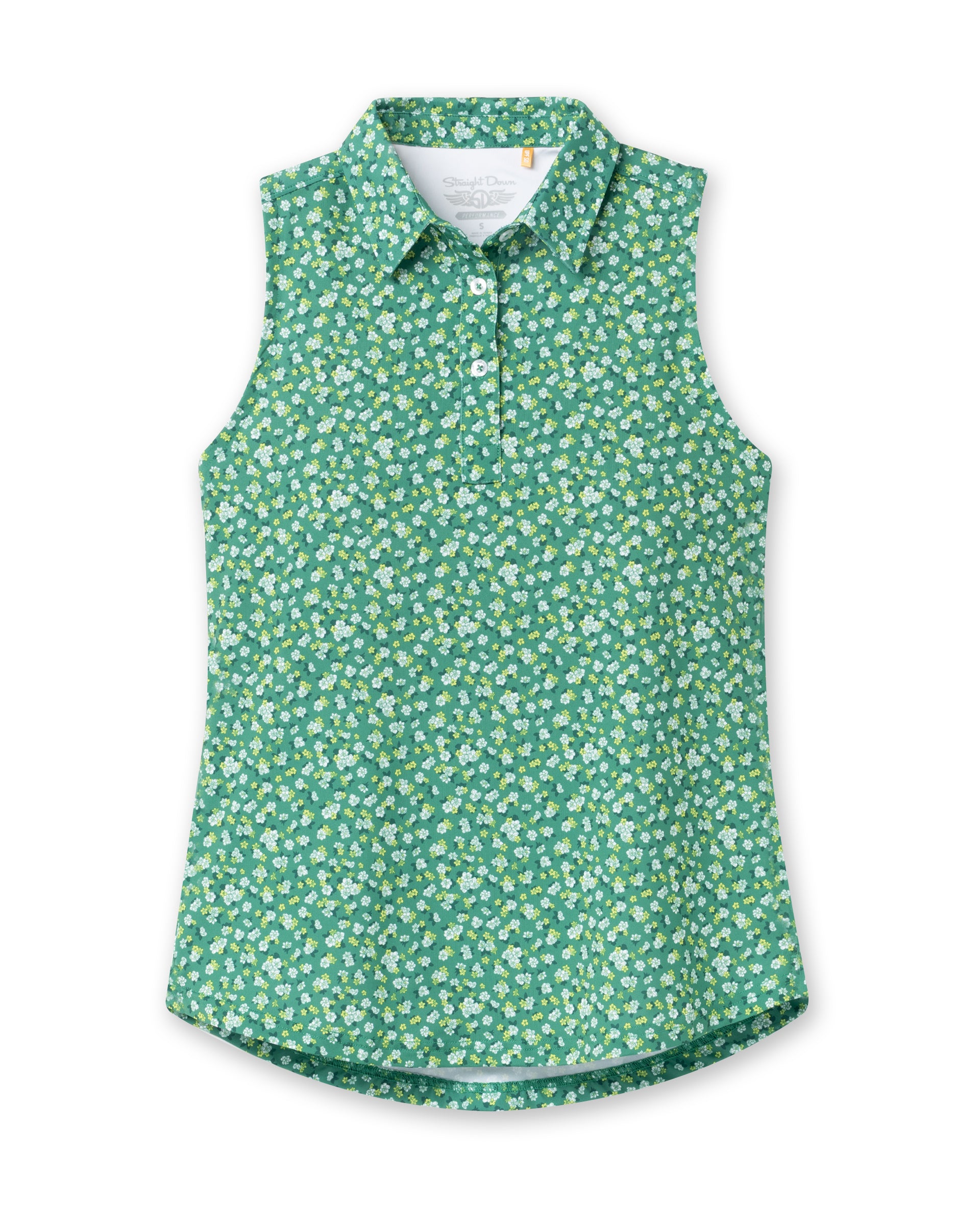 Magnolia Sleeveless Polo - Verde
