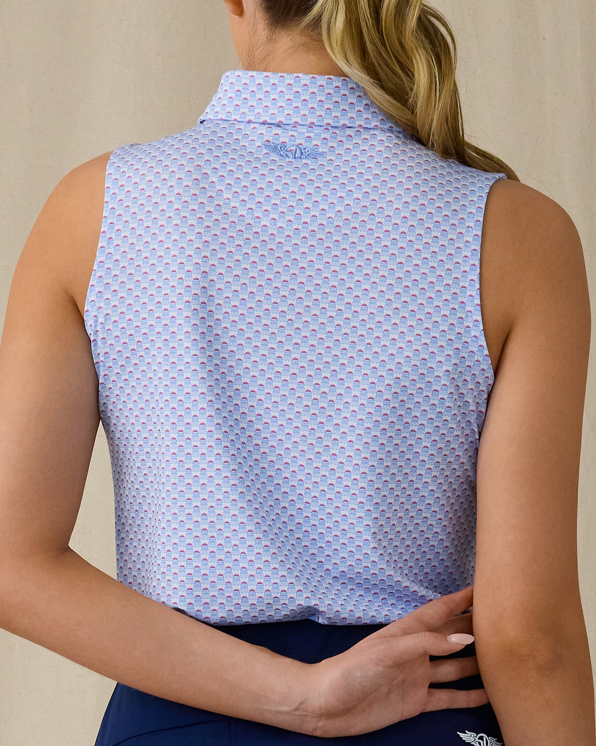 The Other Birdie Sleeveless Polo - Carolina
