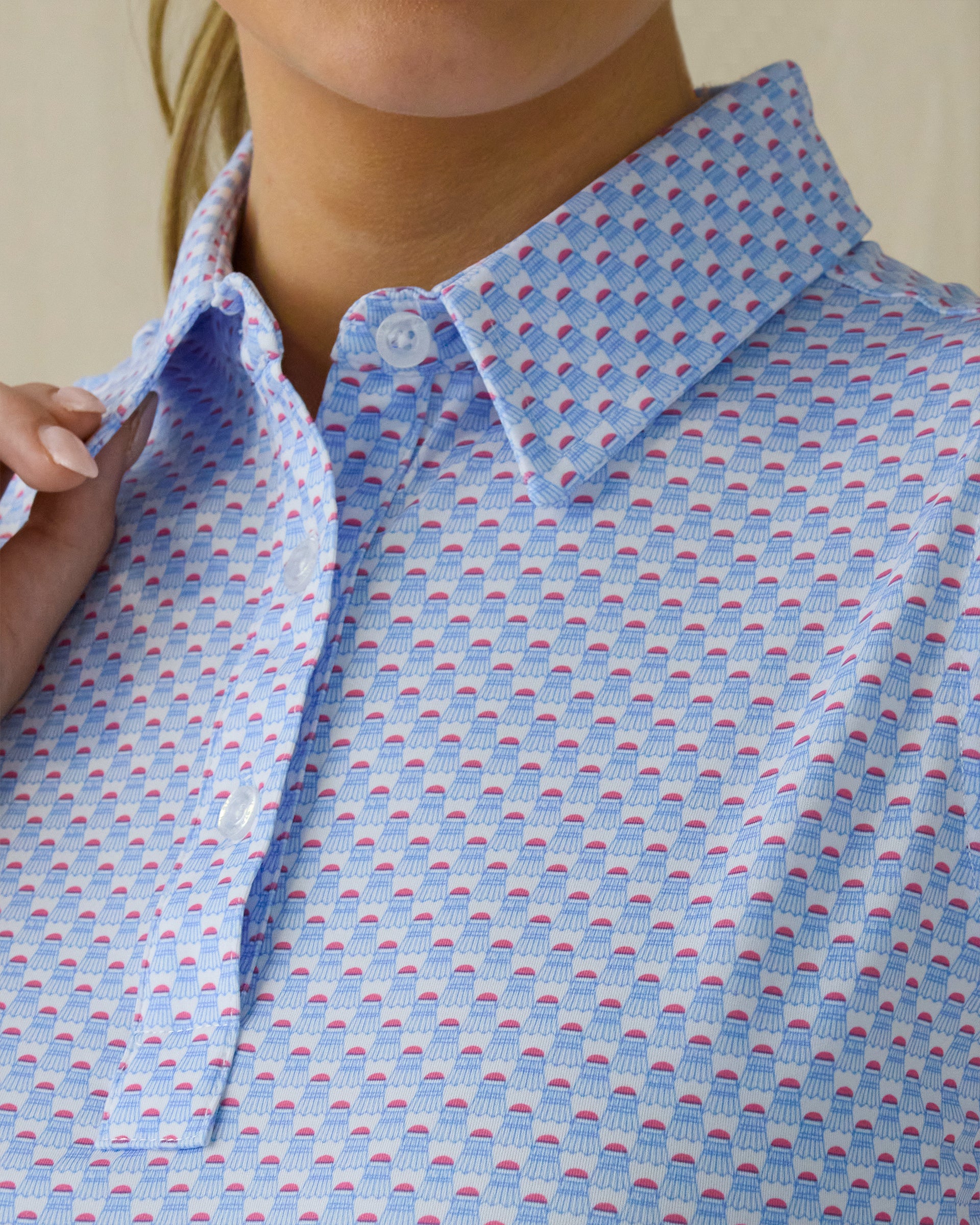 The Other Birdie Sleeveless Polo - Carolina
